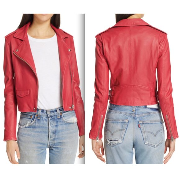 IRO Jackets & Blazers - IRO Fuchsia Asheville Moto Jacket